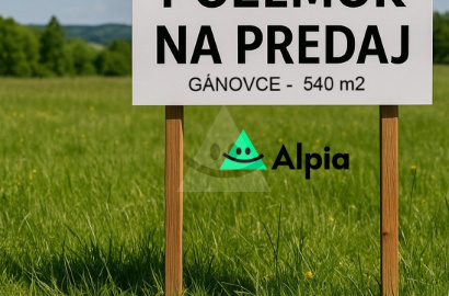POZEMOK NA PREDAJ – GÁNOVCE