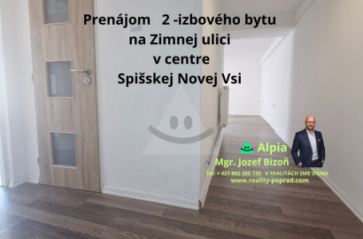 Reality Alpia exclusively offers for rent a property in: Spišská Nová Ves – city center, Zimná Street