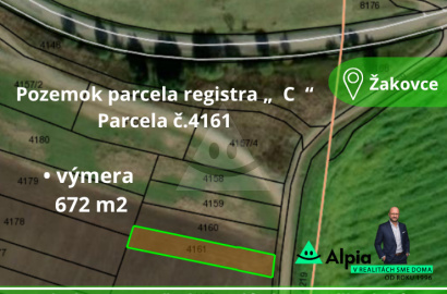 Alpia exclusively offers for sale a set of land plots in the cadastral area of Žakovce.