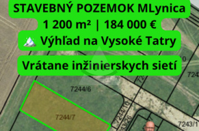 STAVEBNÝ POZEMOK POD TATRAMI  MLYNICA